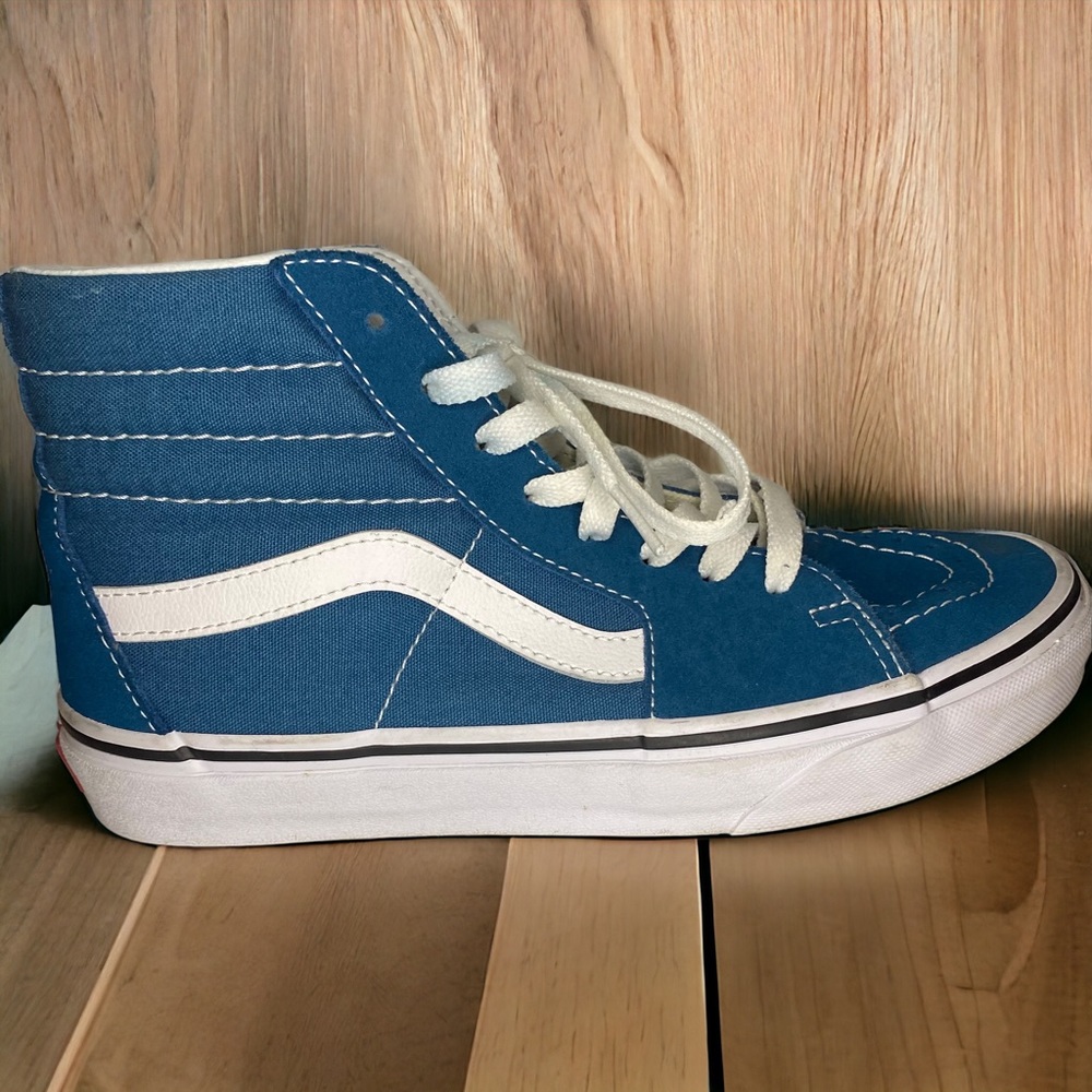 Vans SK8-Hi Shoes Corsair-True White blue W7 M5.5